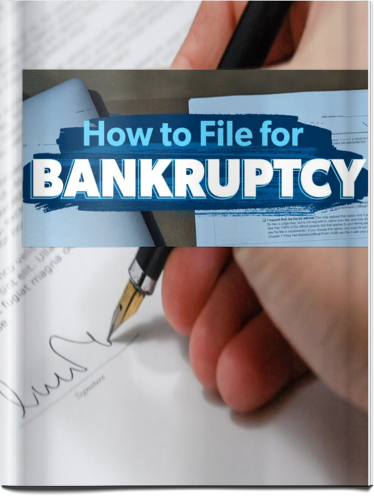 (FILBNK)  THE HOW TO FILE BANKRUPTCY MANUAL